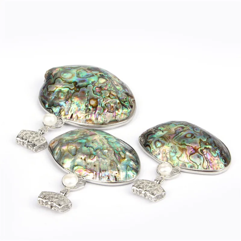 Doreen Box Abalone Shell &amp сплав на основе цинка (свинец и никель безопасный) Подвески