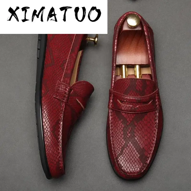 Новинка Лоферы из натуральной кожи в британском стиле Мужские мокасины