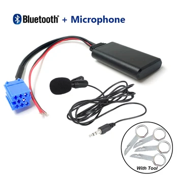 

Car Bluetooth Module AUX-in Audio Adapter + Tool & Microphone For AUDI Chorus 2 Concert 1 2 Symphony 1 for Blaupunkt CD receiver