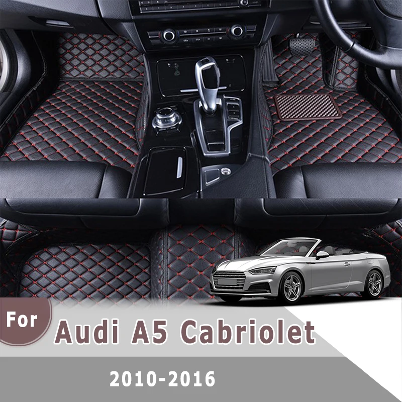 

Коврики RHD для Audi A5, кабриолета 2016, 2015, 2014, 2013, 2012, 2011, 2010, автомобильные коврики, аксессуары из искусственной кожи для интерьера