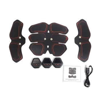 

USB chargeable ABS Smart Fitness Electric Weight Loss Stickers EMS Muscle StimulatorBody Slimming Unisex Exercise At Home Gym