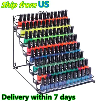 

8 Tier Heart Metal Nail Polish Shelf Cosmetic Display Stand Holder Organizer Wall Rack Holder Stand Shelf Art Supplies