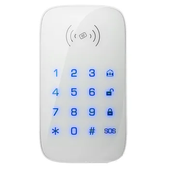 

Bakeey 433MHz Wireless Wifi GSM Keyboard Touch Keypad Home Burglar Alarm System Remote Controller For Smart Home