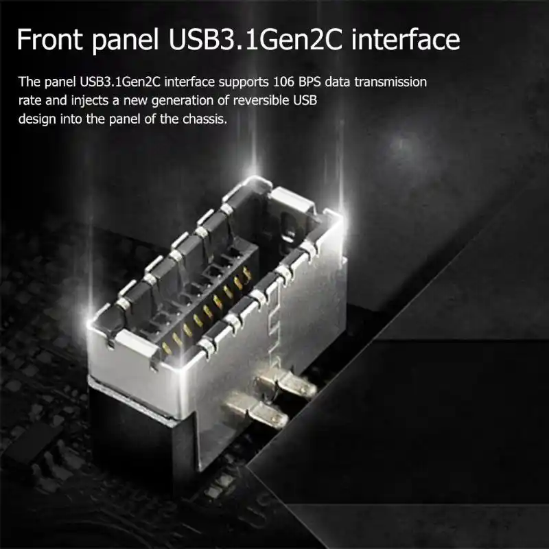 USB 3.1 Front Panel Header USB type e to type c female male Cable