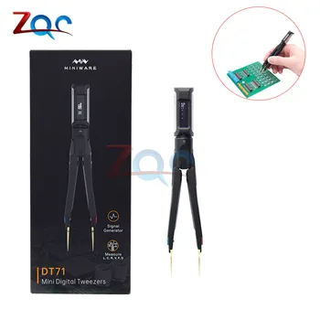 

DT71 Mini Digital Tweezers Multimeter Multi Testers LCR/ESR Meter SMD Tester Signal Generator Voltage Test Built in Battery