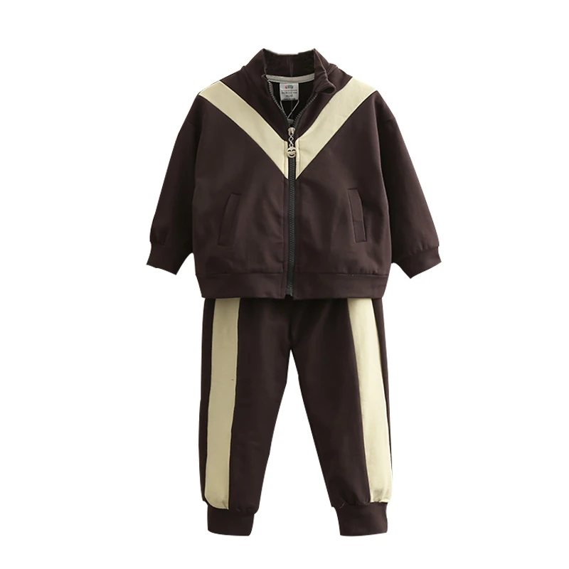 Baby Sports Suit Autumn New Girls' Children's Clothing Coat Pants 2pieces Tracksuit Casual Fashion Zipper Coats+Pants