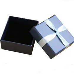 Синий коробка для ювелирных изделий Бесплатная 50 шт./лот 7*7*3.5 см кольца, серьги, кулон упаковки Коробки Свадебные Дисплей (индивидуальный