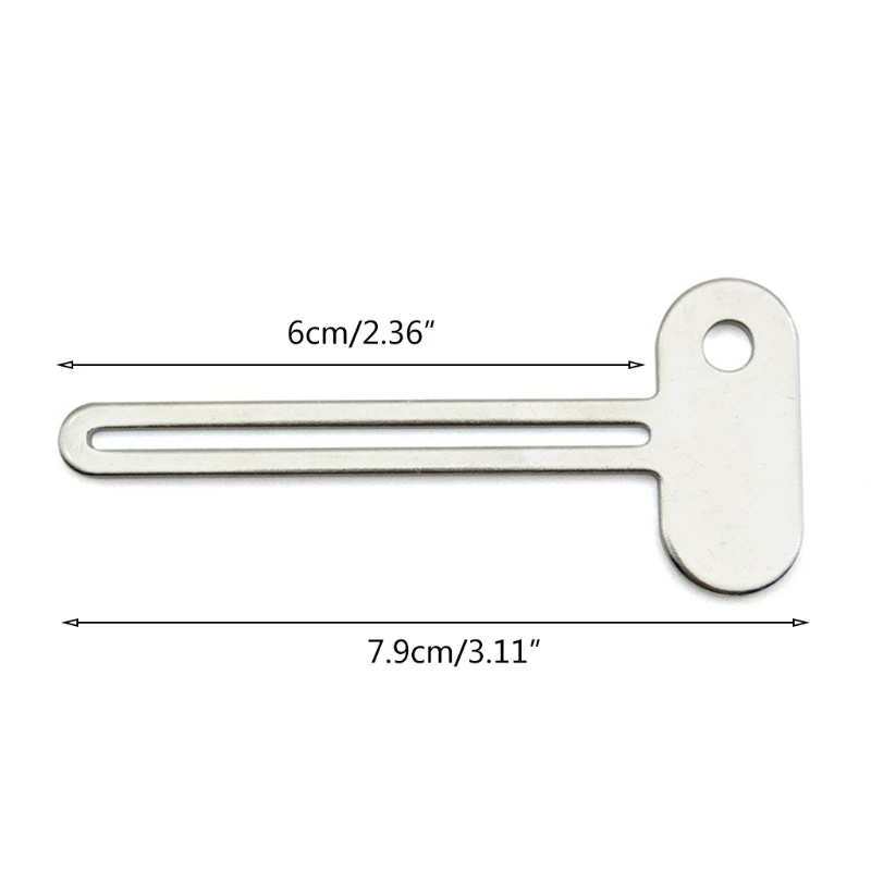 Semicircular Metal Manual Toothpaste Squeezer Stainless Steel Dispenser Tube Squeezer Hand Cream Tube Key Set Practical Gadget 6