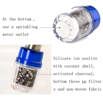 

Hot Home Household Kitchen Mini Faucet Tap Filter Activated Carbon Tip Tap Water Clean Purifier Cartridge Kitchen Faucet Accesso