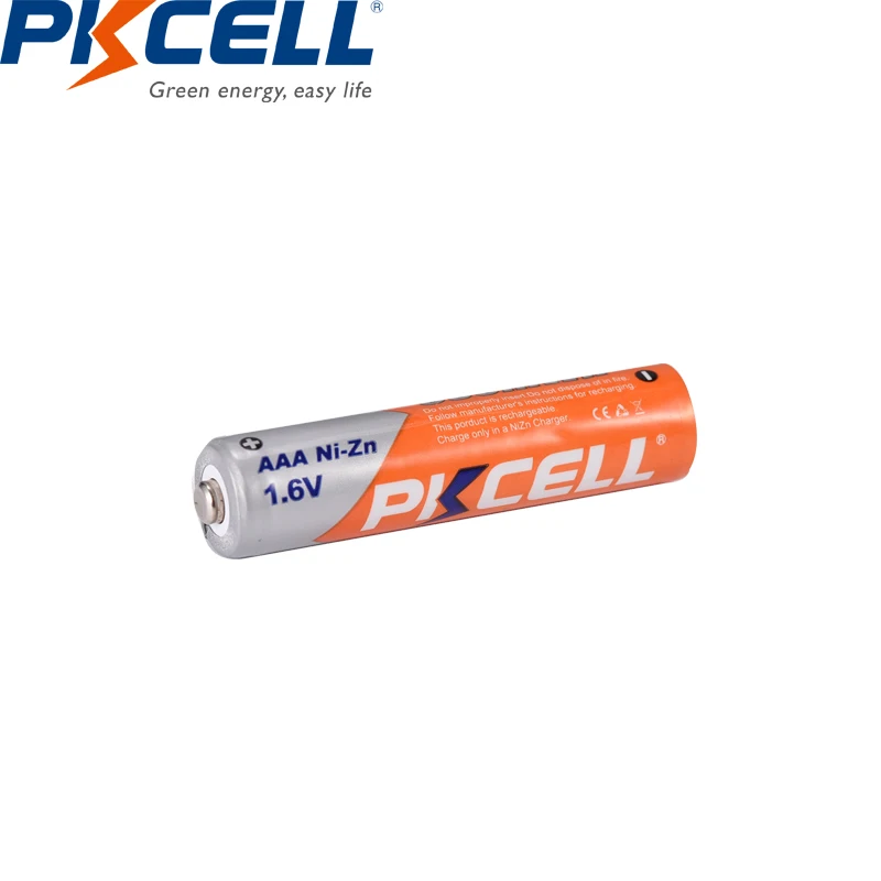 4 шт. PKCELL AAA батарея 900mWh 1 6 V Ni Zn перезаряжаемые батареи nizn + чехол для AA AAA|battery