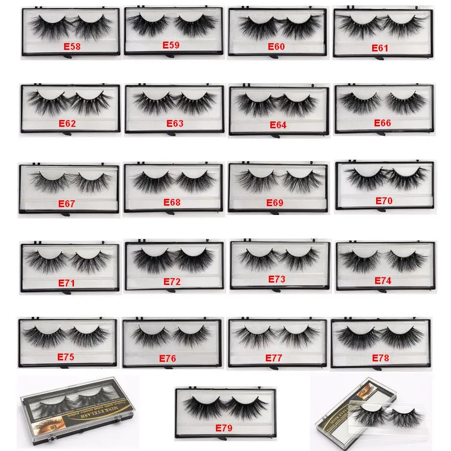 

25mm False Eyelashes Wholesale Thick Strip 25mm 3D Mink Lashes Custom Packaging Label Makeup Dramatic Long Mink Lashes