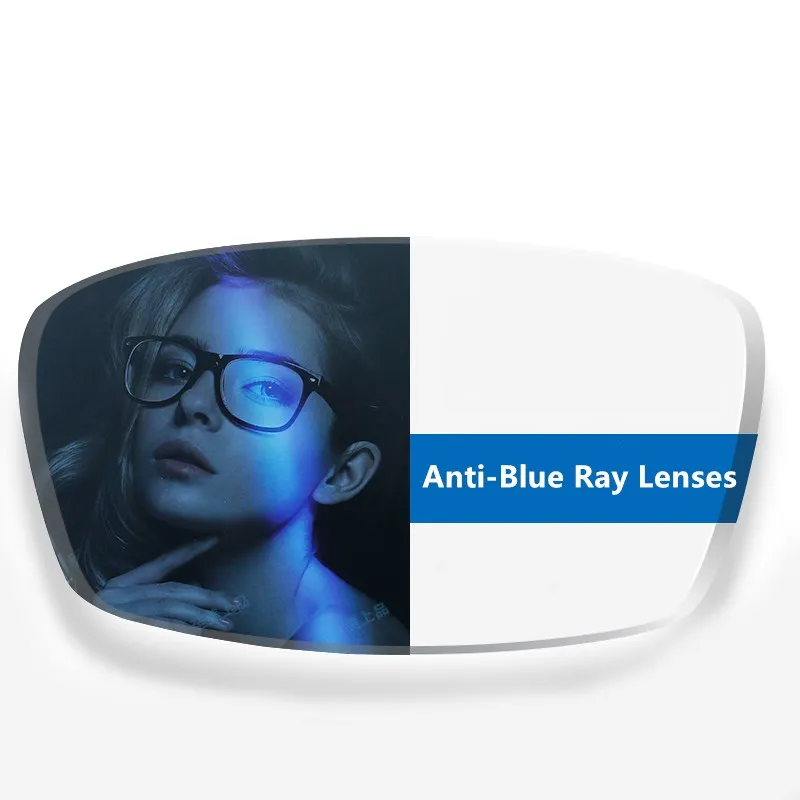 

1.67 Anti-Blue Ray Single Vision Aspheric Optical Prescription Lenses UV400 Anti-Radiation and Anti-Reflective Coating Lens