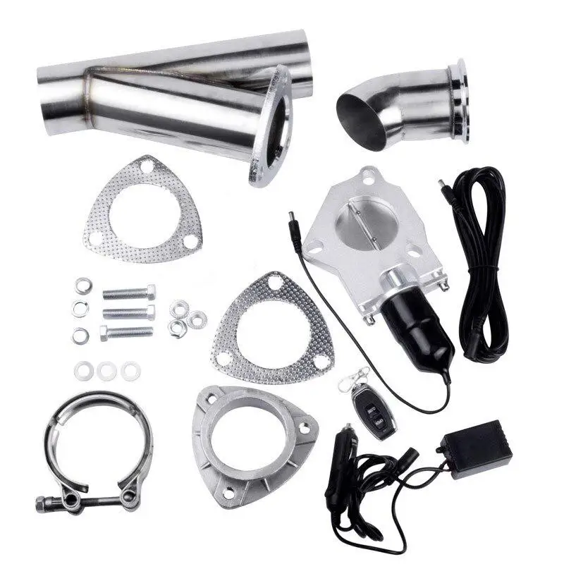 

Modification Car Accessories Car Electric Exhaust Pipe+Tail Throat +Remote Control +Connector Gasket +Switch Valve System Kit
