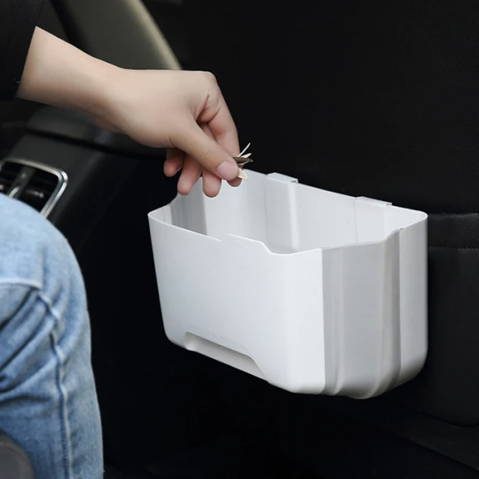 Hot Folding Hanging Trash Can Garbage Waste Bin Wall Mounted Kitchen Cabinet Holder D6