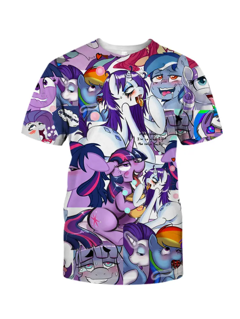 Fashion Kaos Kartun My Little Pony 3D 