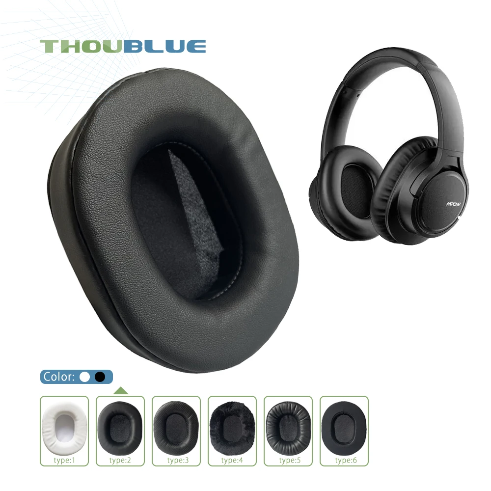 Mpow H7 이어폰 메모리 폼 커버 이어패드 헤드폰용 THOUBLUE 교체용 이어 패드