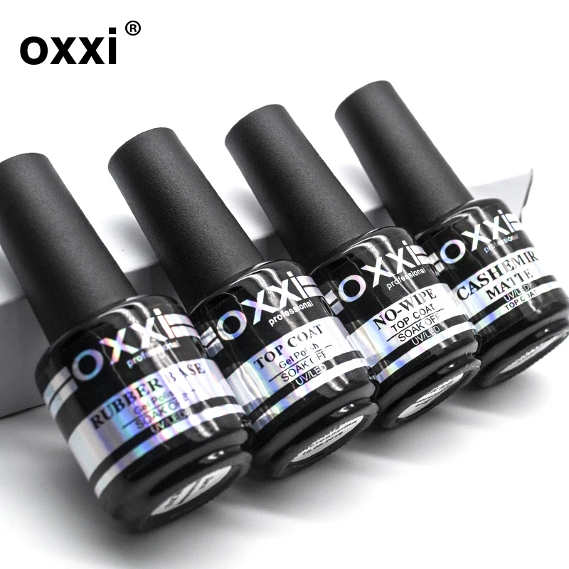 Oxxi 15 мл гелевые Лаки резиновый лак для ногтей и верхнее покрытие дизайн ногтей УФ Led гель лак матовые Топы праймер для ногтей Гибридный лак