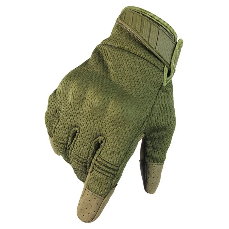 Tactical Gloves Men Breathable Full Finger Gloves Touch Screen Hard Knuckle Outdoor Motorbike Cycling Climbing Anti-skid Gloves - Цвет: G