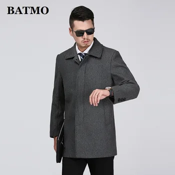 

BATMO 2019 new arrival winter high quality wool casual trench coat men,men's winter wool jackets,plus-size M-4XL W1302