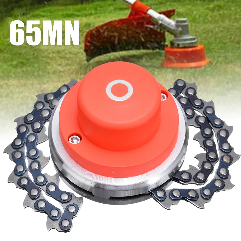 String Trimmer Head 65mn Chain Trimmer Head Cutting Head Coil Chain Brushcutter Grass Trimmer Cutter Head For Lawn Mower