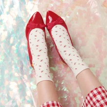 Японская Ограниченная серия сапог W под той же секцией японских стрейчевых носков с розами ins wind груды носков AE