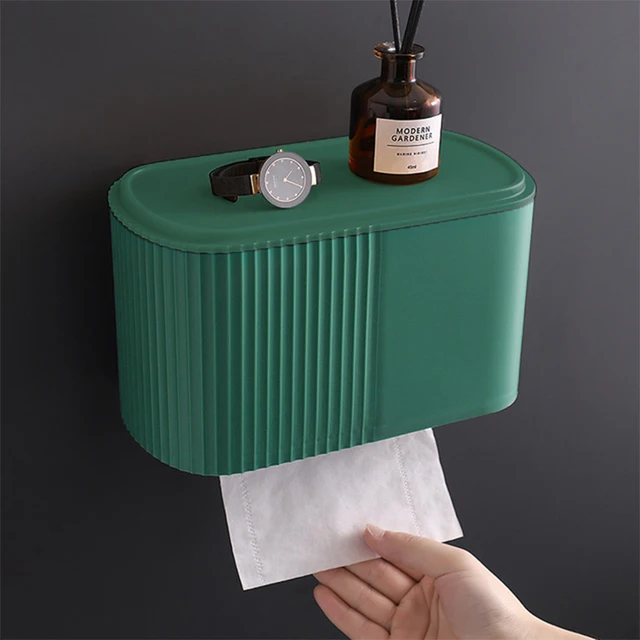 Waterproof Toilet Paper Roll Holder Wall Mounted Storage Box Toilet Paper Holder Tray Tissue Box Wc Bathroom Accessories 1