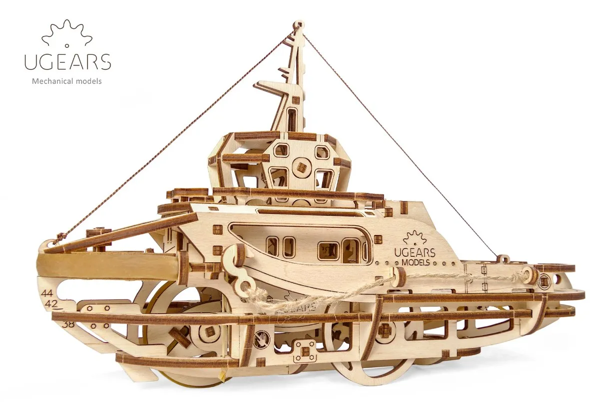 Конструктор 3D-пазл Ugears- Буксир