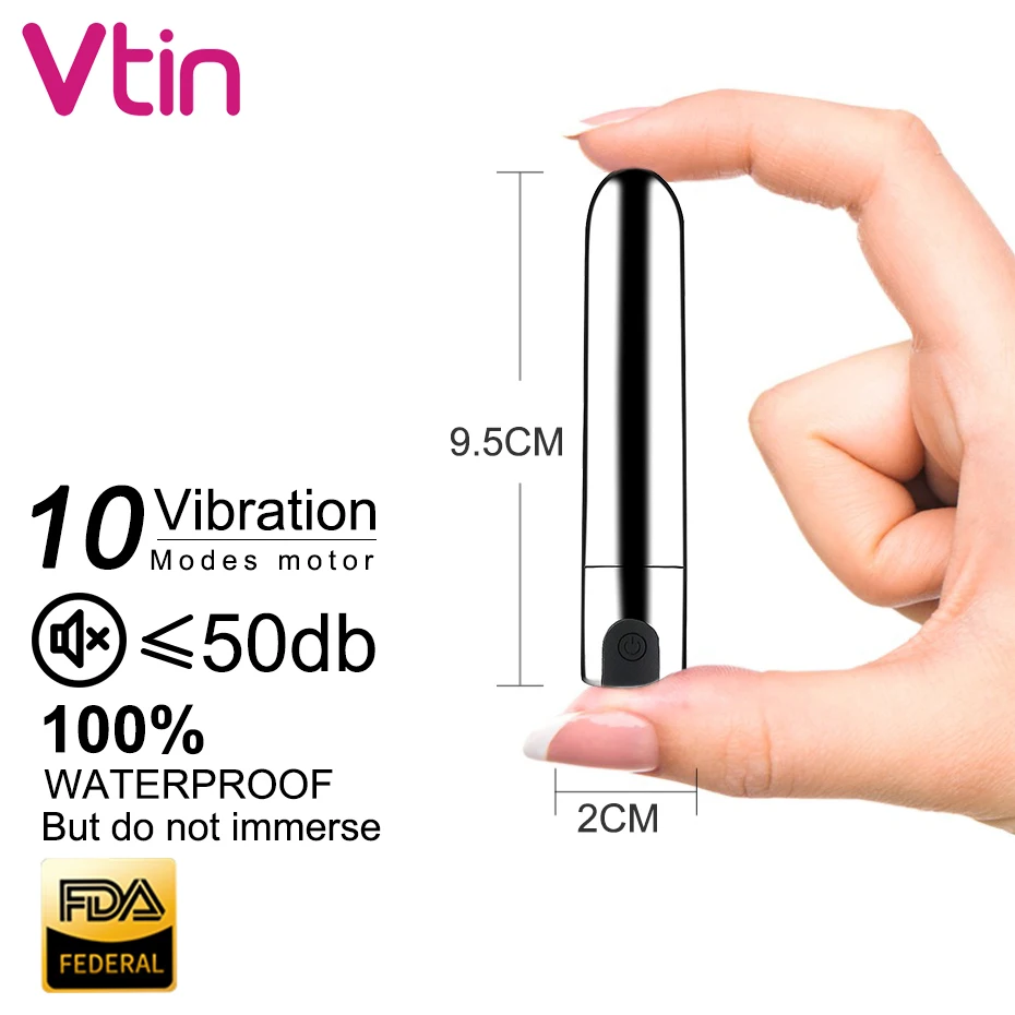 Vtin 10 скорость мини-пуля вибратор USB перезаряжаемый G-spot Массажер сильная вибрация