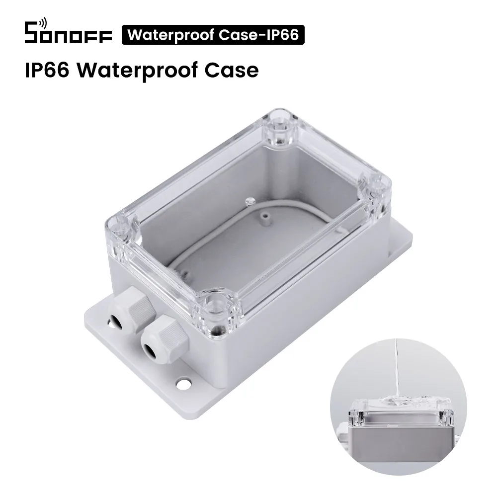 Itead SONOFF IP66 водонепроницаемый чехол распределительная коробка совместима с sonoff Basic/RF/Pow/Dual/TH10/TH16 умный дом WiFi переключатель