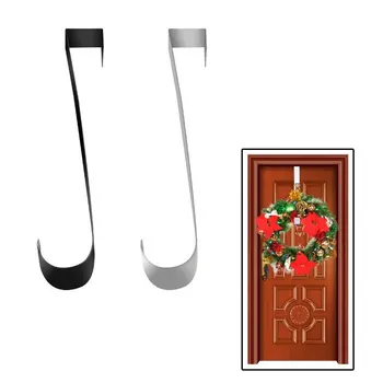 

S Hooks Christmas Door Hanging Long Hook for Festival Ornaments Portable Metal Flower Wreath Hook Home Storage Organizer