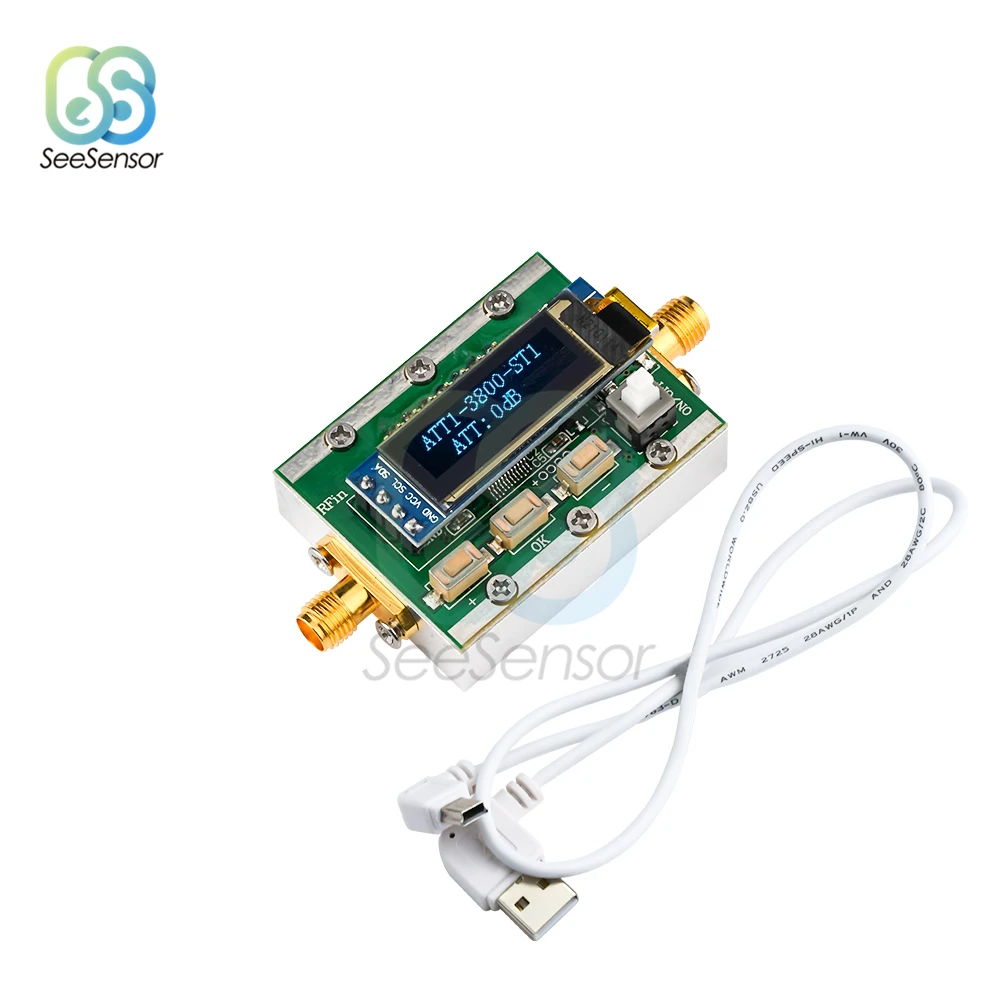 Attenuatore RF Programmabile 1-3800MHz - Modulo Digitale 0-31dB, Step 1dB, Interfaccia RP-SMA | Per Strumentazione