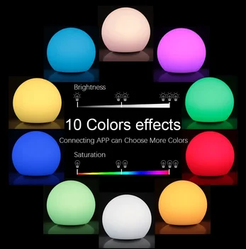 

WiFi Intelligent LED Light Bulb Graffiti Google Home Alexa Voice Control Creative Atmosphere Light Circle Bedroom Living Room