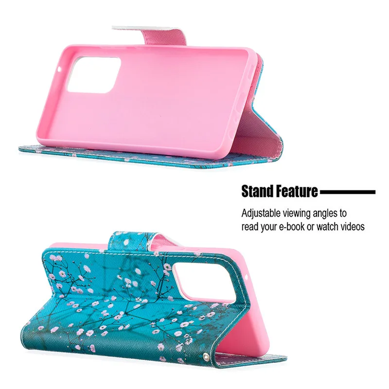 Leather Magnetic Flip Wallet Phone Case Cover - Premium  with Card Slots and Stand