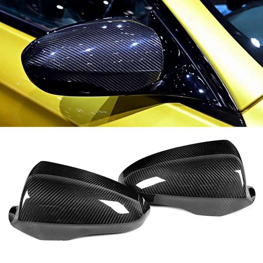 

1 Pair Left Right Carbon Fiber Rearview Mirror Cover Trim Decor Fit for F10 M5 2012 2013 2014 2015 2016 2017