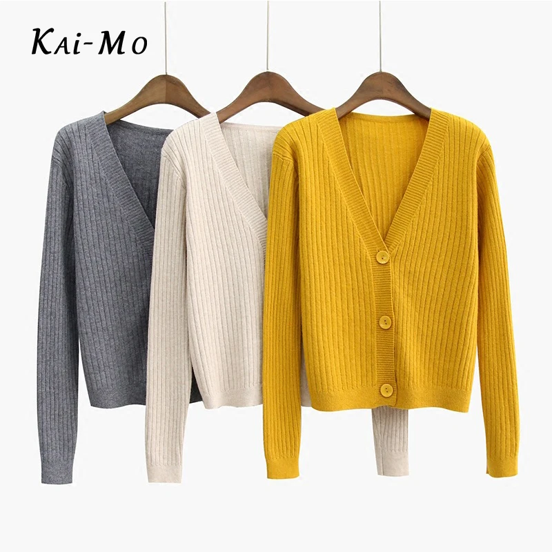 KAI-MO вязанные женские кардиганы весна-осень кардиган inverno Женские повседневные