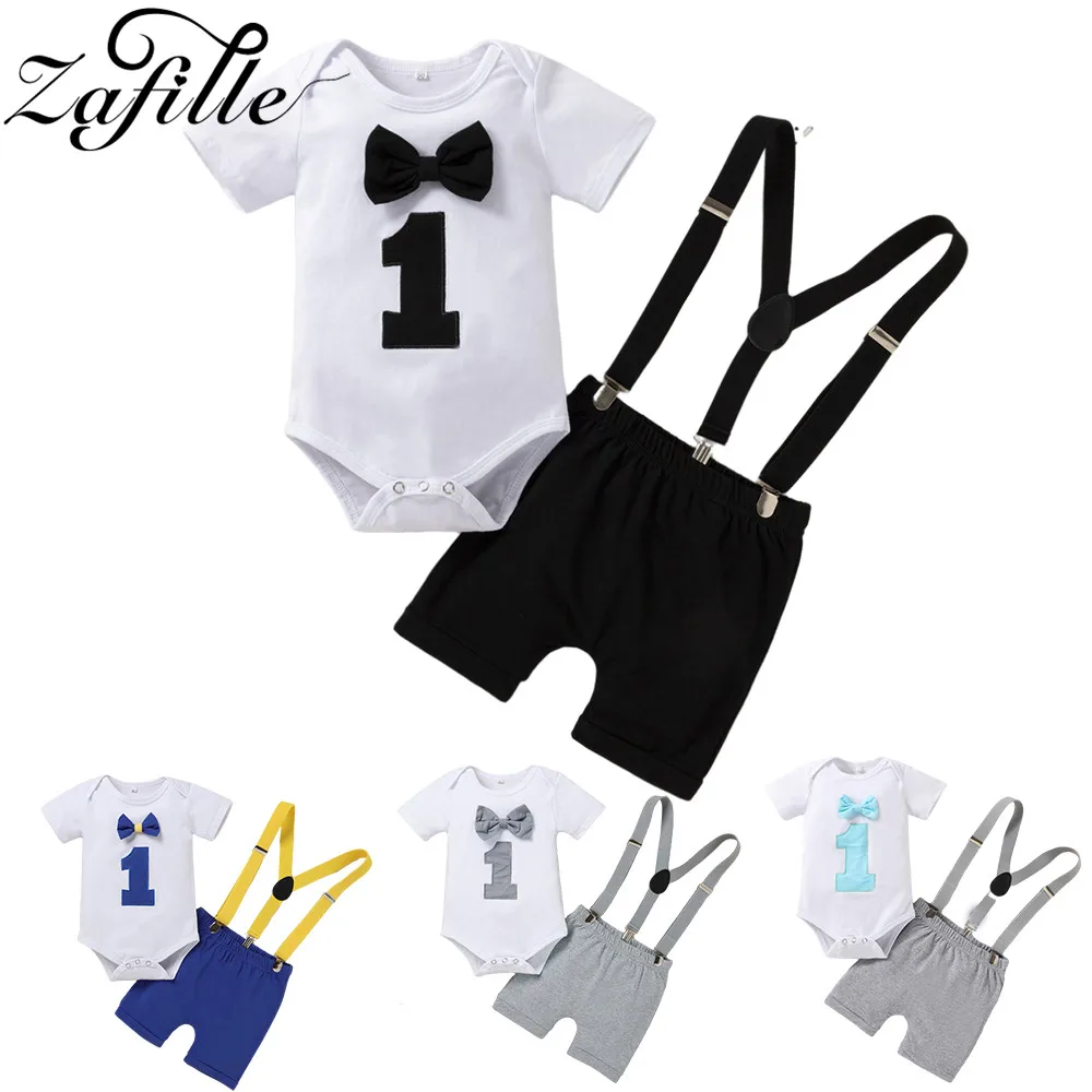 Zafille My First Baby Boy Birthday Outfits Male Newborn Clothes Baby