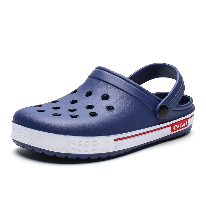2020 New Croc Shoes Beach Sandals For Men Summer Shoes Crocks Slipper Casual Clogs Blue Comfort Men Shoes Cheap Light EVA Crocse