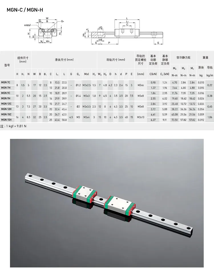 470mm rolamento guia linear transporte cnc impressora