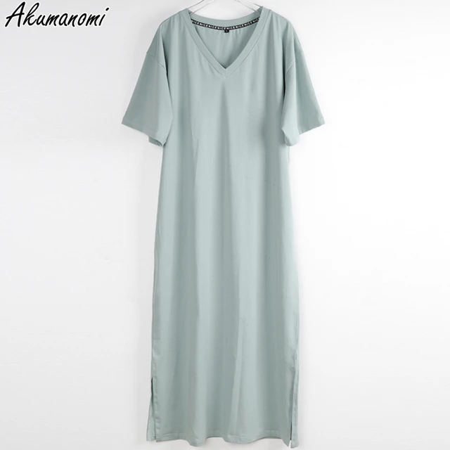 Oversized V Neck Plus Size Women Maxi Dress 4xl 5xl 6xl 7xl 8xl 9xl 10xl Summer Casual Loose Long Korean Harajuku Boho Dresses 6