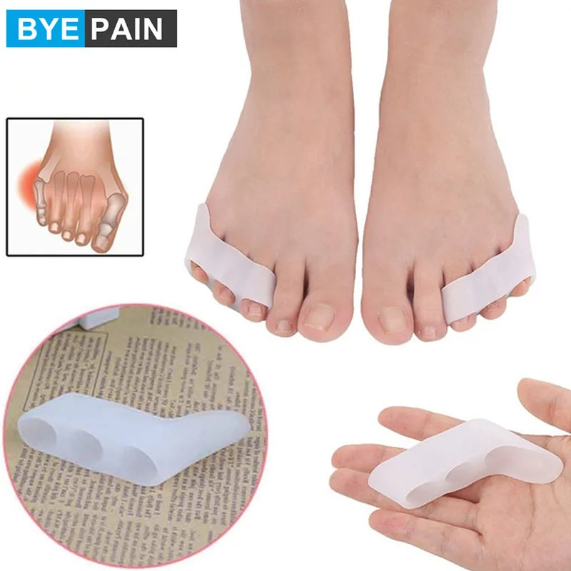 1Pair Gel Little Toe Bunion Correctors Separators Toe Spreaders Spacers, Hallux Valgus Corrector Straightener Orthosis Alignment