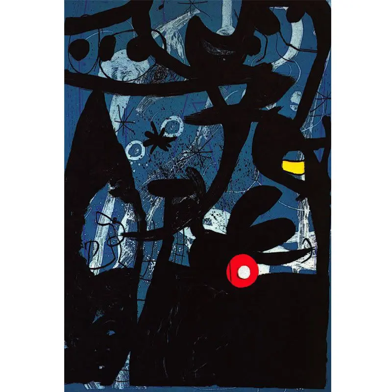 Joan Miro абстрактные акварельные настенные художественные плакаты и принты Знаменитая Картина на холсте гостиная украшение дома картины - Цвет: 11