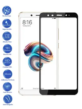 

Protector de Pantalla para Xiaomi Mi A2 Negro Completo Cristal Templado Curvo