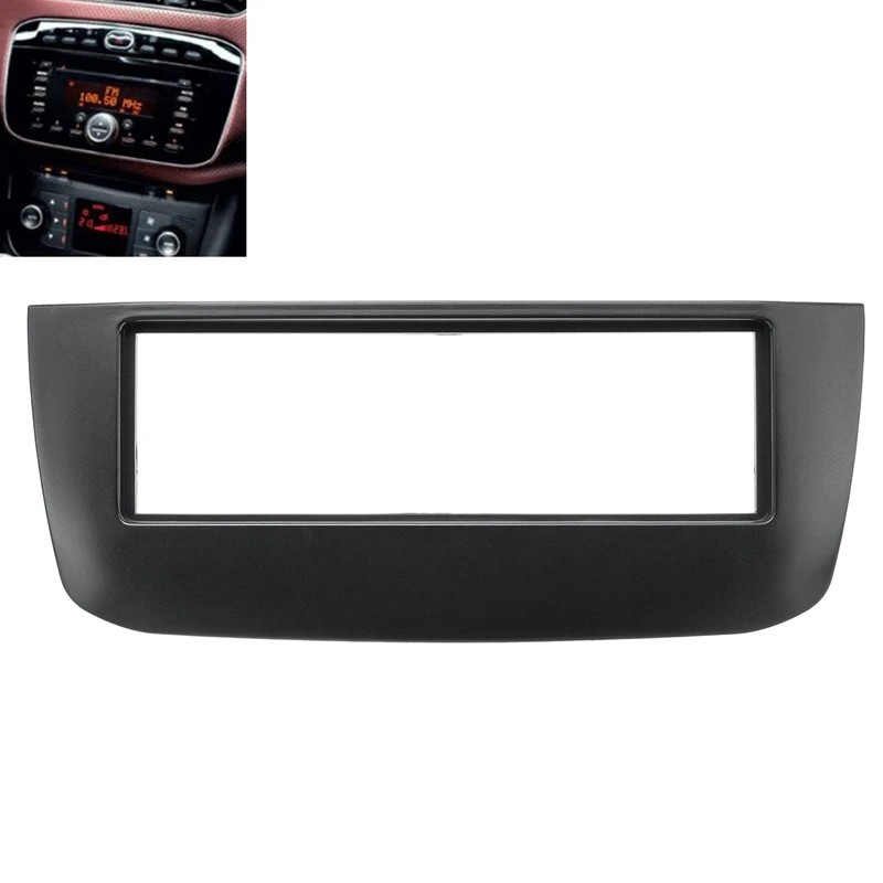 1Din стерео радио рамка панель отделка для Facia Punto EVO 2009 2017/ Fiat Linea(323) 2012 182x53MM|Панели и