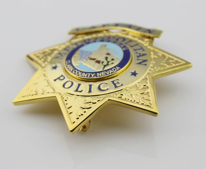 Реплика фильма реквизит Pin Badge Коллекция капитан Столичная Полиция LASVEGAS CLARK жетон