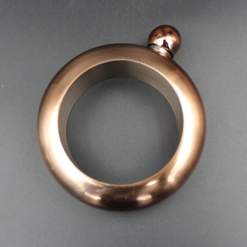 304 Stainless Steel Bracelet Wine Pot Portable 3.5 Ounce Circle Wine Pot Russia Bracelet Wine Pot