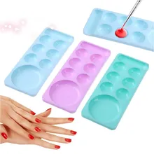 Nail Art Color Palette Palette Box Case Manicure Drawing Tray DIY Art Design Color Nails Design Painting  Polish Gel Too DIY Art