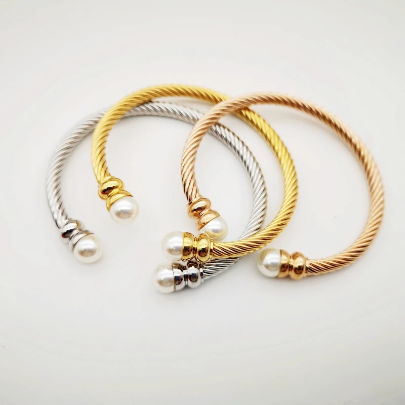 3 шт. мужские и женские браслеты с жемчугом|bangles fashion|fashion banglecable bangles |