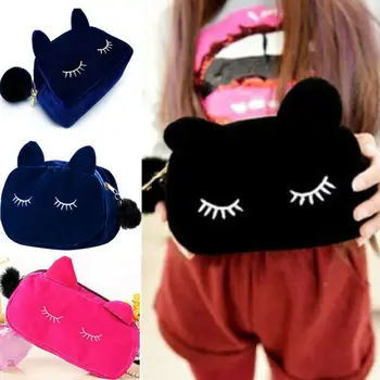 

2020 New Solid Color Make Up Storage Bags Fashion Cosmetic Makeup Bag Organizer Zipper Handbag Travel Toiletry Case Pouch Bags