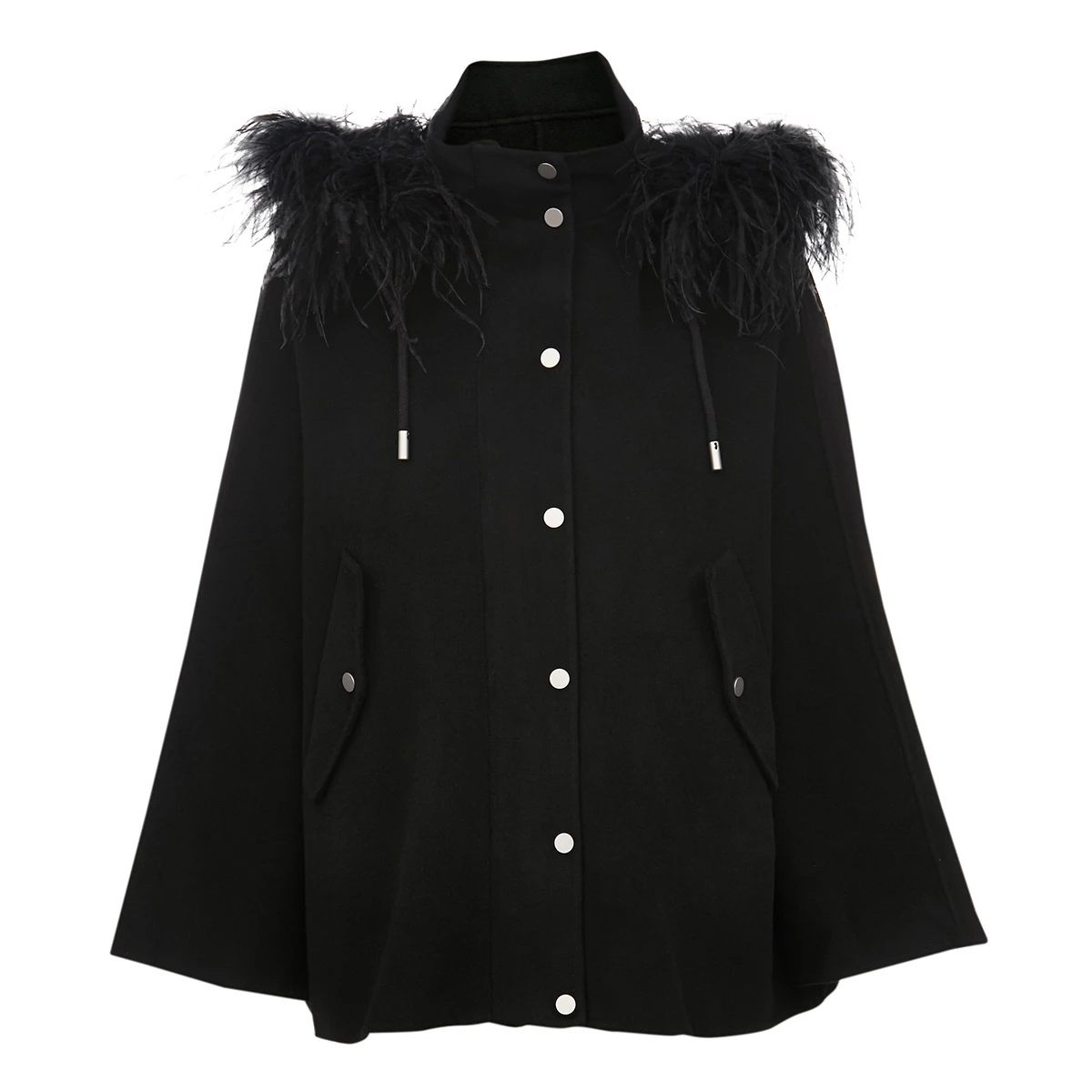 Vero Moda Женское пальто из овечьей шерсти с меховым воротником | 319327548