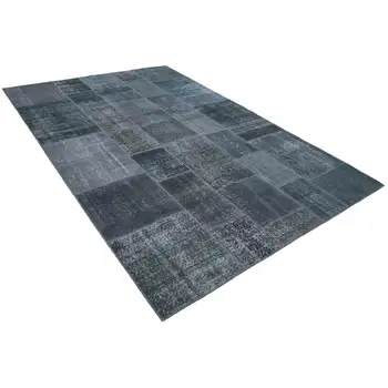 

200x300 Cm Grey Handmade Patchwork Rug-7x10 Ft